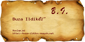 Buza Ildikó névjegykártya
